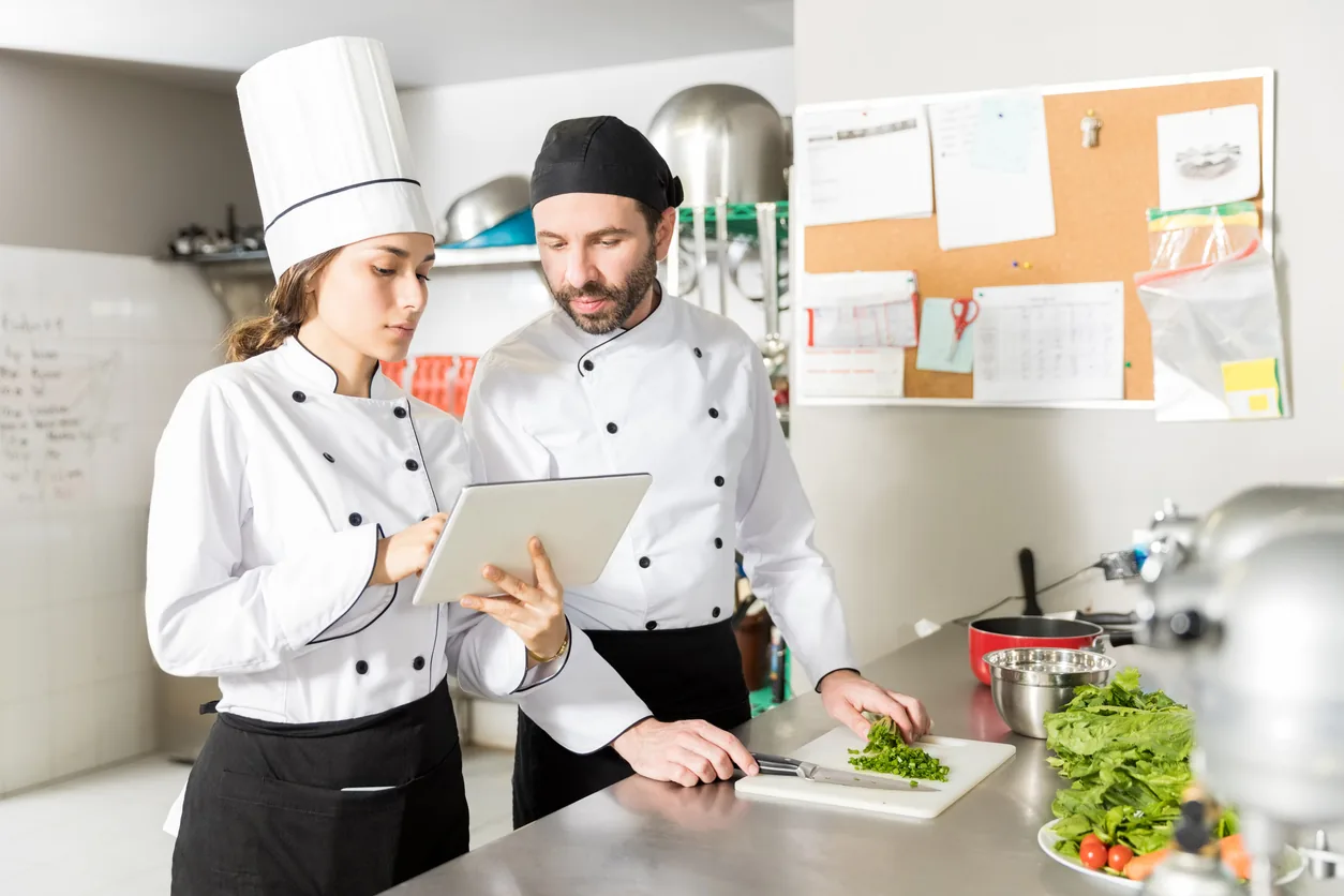 chef in kitchen